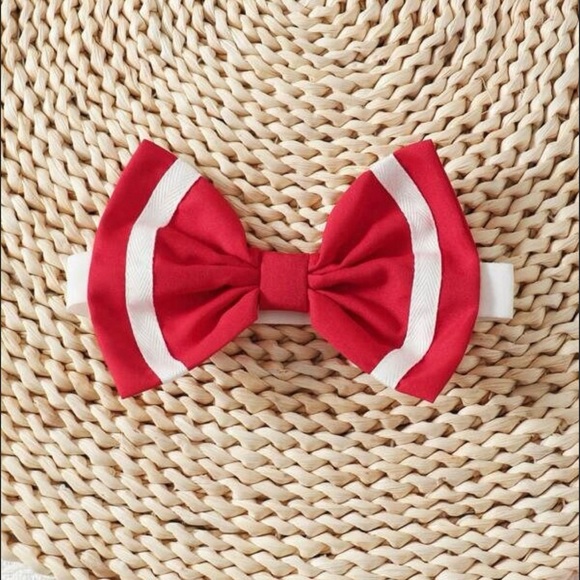 9-12 months baby Girl Red Cheer outfit. - Picture 4 of 6